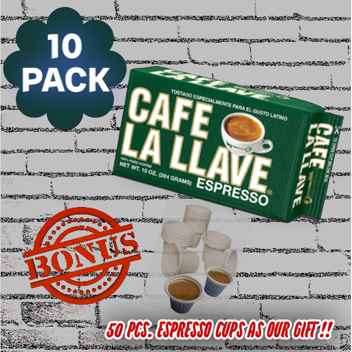 (10) Cafe La Llave. 10 Packs Ground coffee, Espresso cafe, Cappuccino