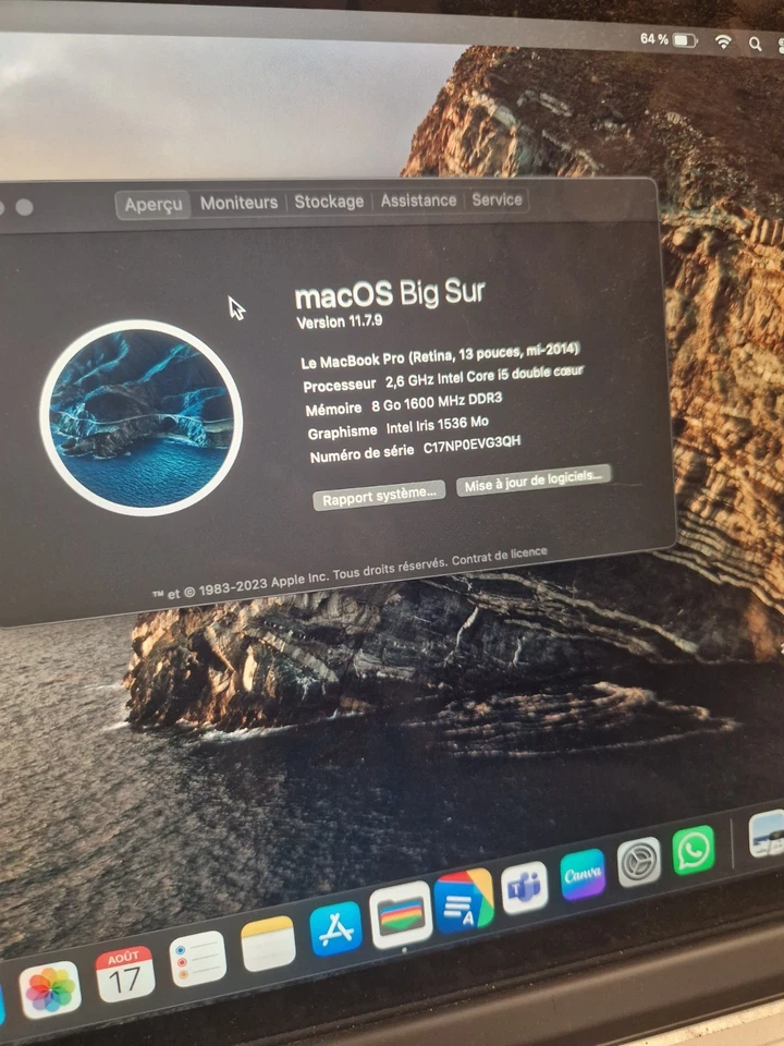 Apple MacBook Pro 13,3" (128 Go SSD, Intel Core i5 4ème Génération, 2,6 GHz,... - Photo 2/4