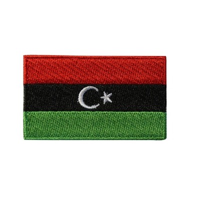 Country Of Libya Flag Embroidered Iron On Patch - Souvenir 139-B