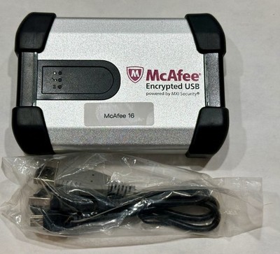 McAfee 500GB Encrypted USB Hard Drive | Not Enrolled | Fingerprint Ready!