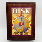Risk Vintage Game Collection COMPLETE Parker Brothers 2009 Wooden Box Bookshelf