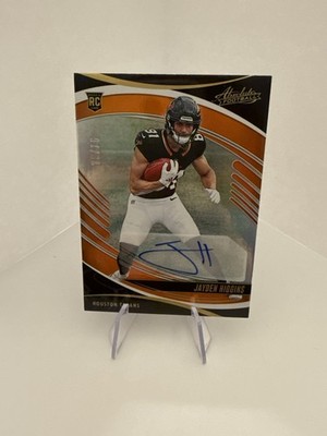 2025 Panini Absolute Football Jayden Higgins Rookie Auto /75 Houston Texans Star