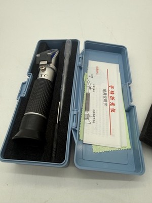 Brix Refractometer with ATC for Beer Wine Homebrew Sugar Content $0-32%$ Dual S