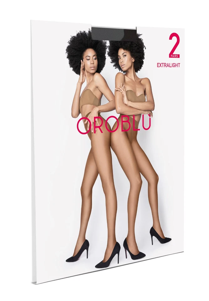 2 Pack Oroblu Twins Exttra hauchdünn 8 den Doppelpack unsichtbar sun L/XL=42-46 - Bild 4 von 4