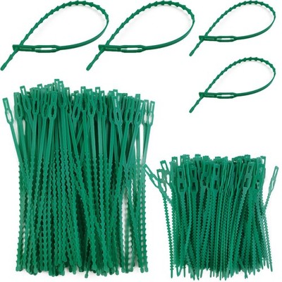 200PCS Adjustable Plant Ties - Flexible Green Multi-Function Sturdy Garden Tw...