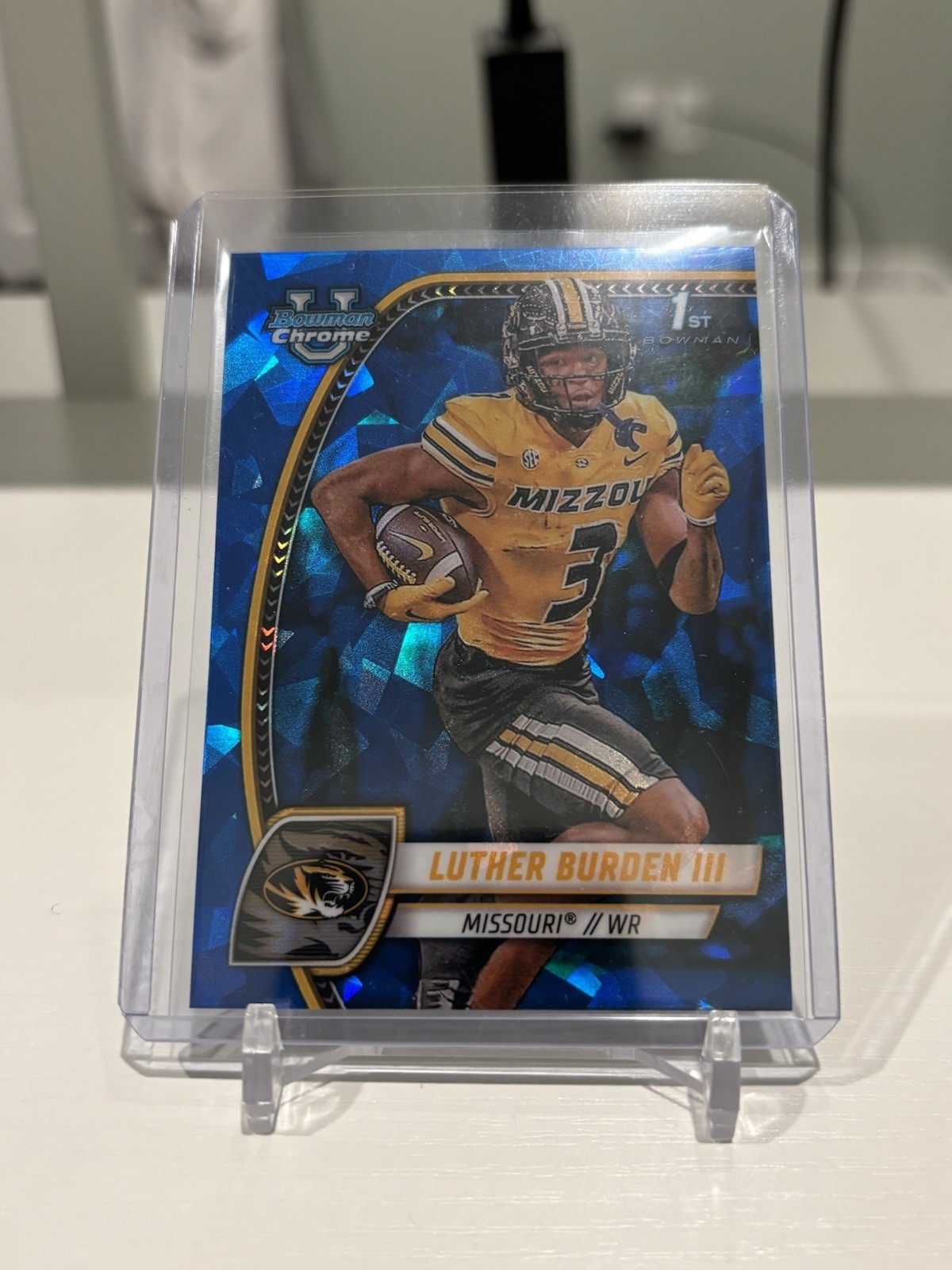 2024 Bowman U Chrome Sapphire - Luther Burden Missouri Tigers Chicago Bears