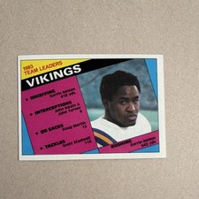 Topps Minnesota Vikings 14 Vintage NFL Trading Cards 1980 1983 Multiple Players