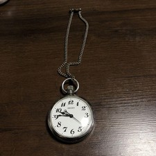 SEIKO Pocket Watch Quartz 7C11-0010 JR Japanese Railway Vintage