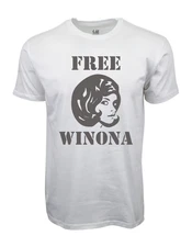 90s FREE WINONA GRAPHIC  WHITE T-SHIRT
