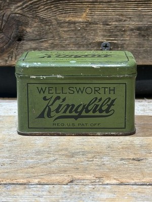 1920s-30s Wellsworth Kingbilt, Motorcycle Goggle Tin