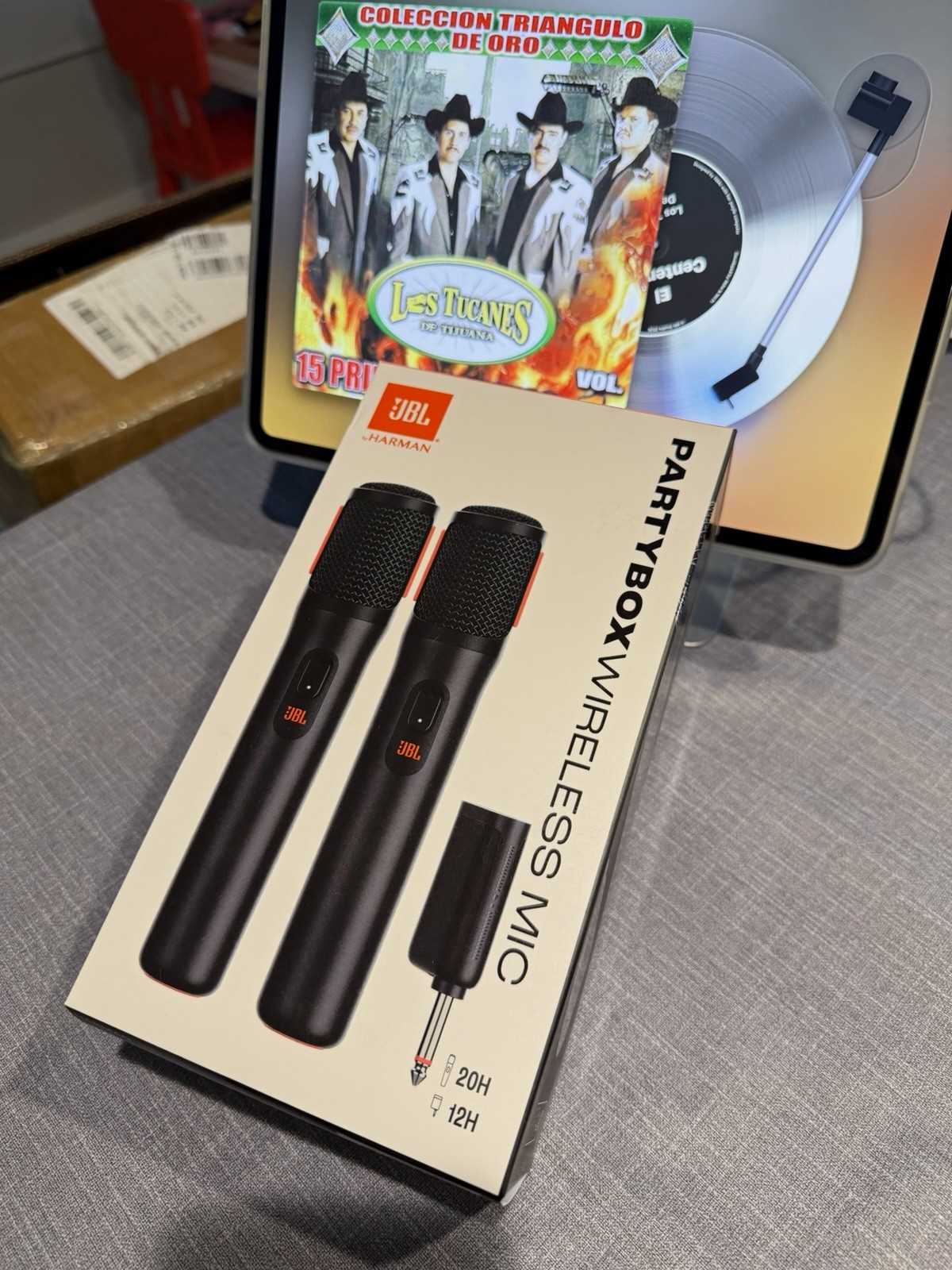 JBL PartyBox Wireless Mic Set 2 Wireless Microphones Black, 1/4in TRS