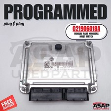021906018a Volkswagen Golf Jetta 1999-2001 2.8l Vr6 Engine Computer Plug N Go 021906018a Volkswagen Golf Jetta 1999-2001 2.8l Vr6 Engine Computer Plug N Go