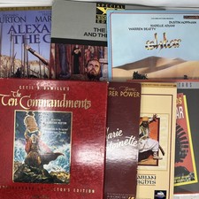 Lot Of 7 Digital Laser VideoDisc Ten Commandments Ishtar Charlton Heston Ceaser