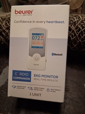 BEURER CARDIO COMPANION EKG MONITOR J39 TYPE ME75 - BLUETOOTH ENABLED **NIB**