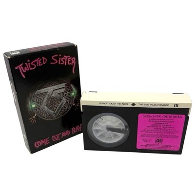 RARE Twisted Sister Come Out and Play 1985 Betamax Beta Hi-Fi Video Tape NOT VCR
