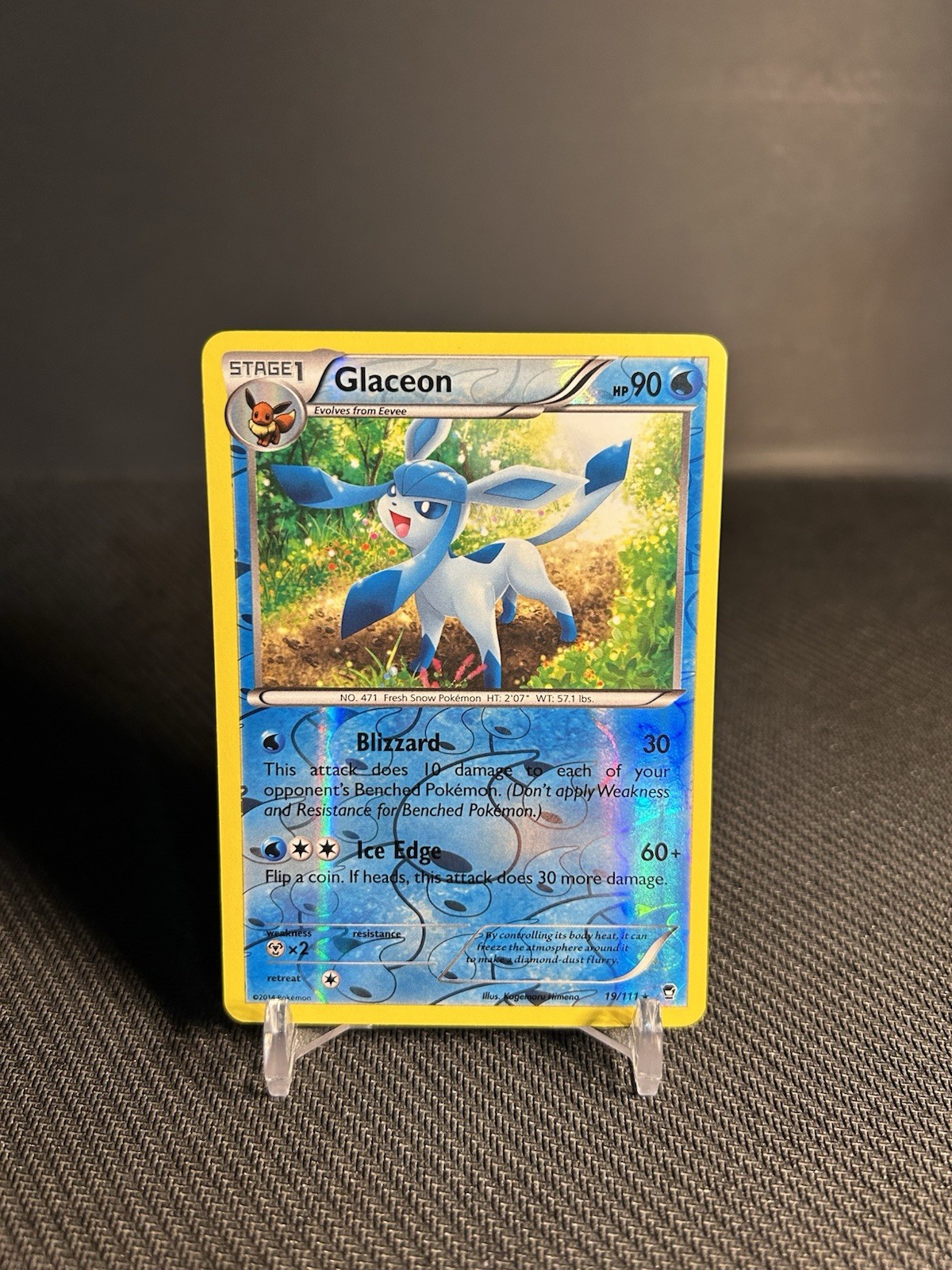 Pokémon TCG Glaceon 19/111 XY - Furious Fists Reverse Holo LP
