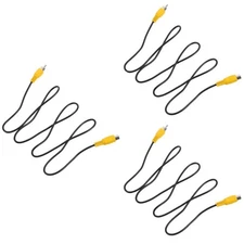 Set of 3 Power Amplifier Cable Audio Cables and Connectors Car Cord Sound Wire