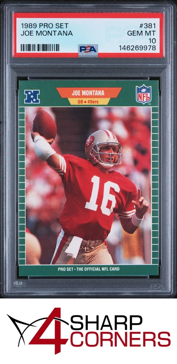 1989 Pro Set Joe Montana #381 for sale | eBay