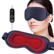 Heated Eye Mask Microwave Warm Compress for Dry Eyes Sinus Pain Headache Relief