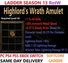 ✅PC PS4 PS5 XBOX SWITCH✅LADDER Highlord's Amu 1sk Diablo 2 Resurrected Items D2R