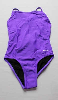 Sporti Women's Solid Adjustable Tie Back One Piece Swimsuit WR4 Purple Size 30 
