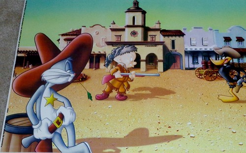 2002 Looney Tunes "The Old West" Lithograph – Warner Bros – Ltd Ed 54/250 w/ COA - Picture 4 of 7