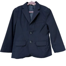 CAT & JACK Toddler Boys Blazer Size 4 Toddler Navy Blue Kids Suit Jacket