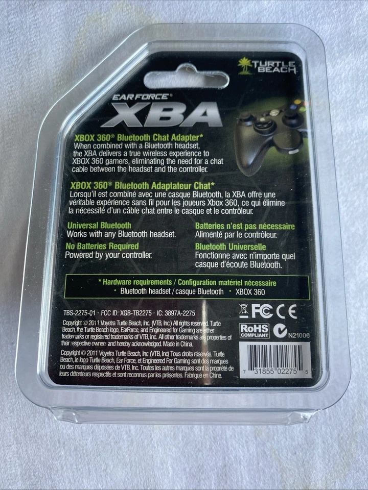 Turtle Beach Ear Force XBA Bluetooth Chat Adapter TB300-2275-01 New - Image 2 of 4