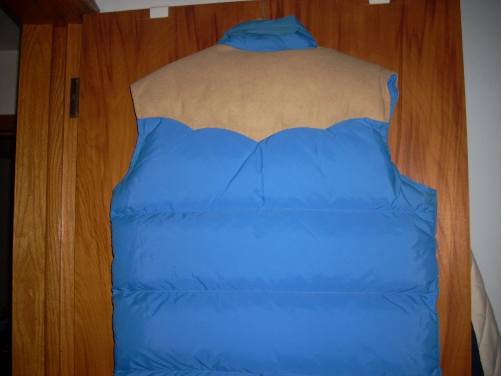 Vintage Blue Frostline Kit Vest Mens Medium Down Insulated Broomfield Col. READ. image 2