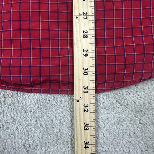 Ralph Lauren Shirt Mens Large Red Plaid Blake Button Down Dress Classic Cotton - Picture 7 of 8