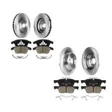 Front & Rear Brake Rotors Pads Set for 2013-2016 Ford Fusion