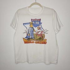 Vintage 1985 World Series Baseball Kansas St. Louis Cardinals Single Stitch Thin