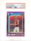 JAYDEN DANIELS 2024 DONRUSS OPTIC PREVIEW RATED ROOKIE PINK D RC PSA 10 Q0004
