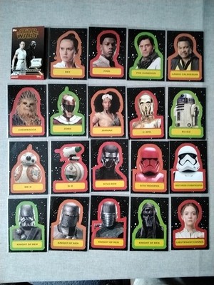 Journey to STAR WARS : Rise of Skywalker Complete set of Stickers CS-1 to CS-19