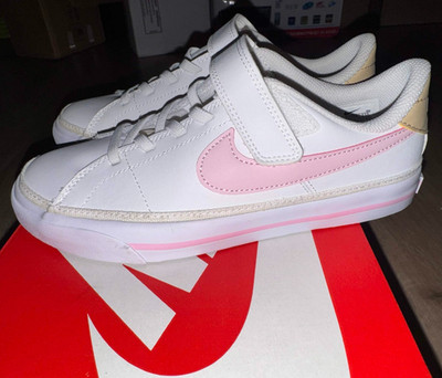 Nike Court Legacy PSV White Pink Foam Sesame DA5381-115 Size 3Y Kids NEW