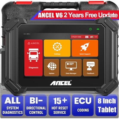 ANCEL V6 All System Bidirectional OBDII Scanner Car Diagnostic Scan Tool Oil ABS