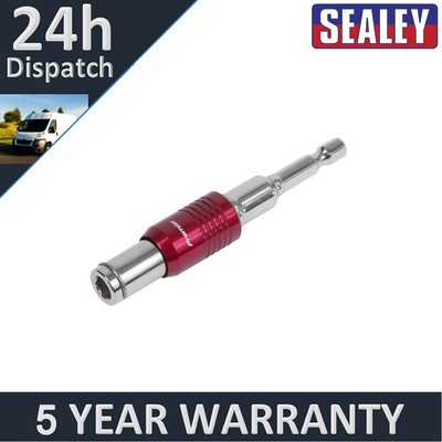 Sealey Premier schwenkbarer magnetischer Bithalter 1/4 Zoll Sechskant (M) 1/4 Zoll Sechskant (F) AK4930