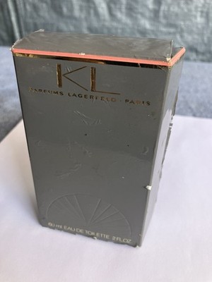 Vintage KL Karl Lagerfeld Paris 2 Oz 60ml Eau De Toilette Perfume