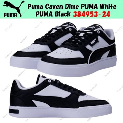 Puma Caven Dime PUMA White PUMA Black 384953-24 Men's Size