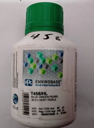 ENVIROBASE PPG T458H/L BLUE-GREEN PEARL TONER NEW. FREE SHIPPING - product listing photo