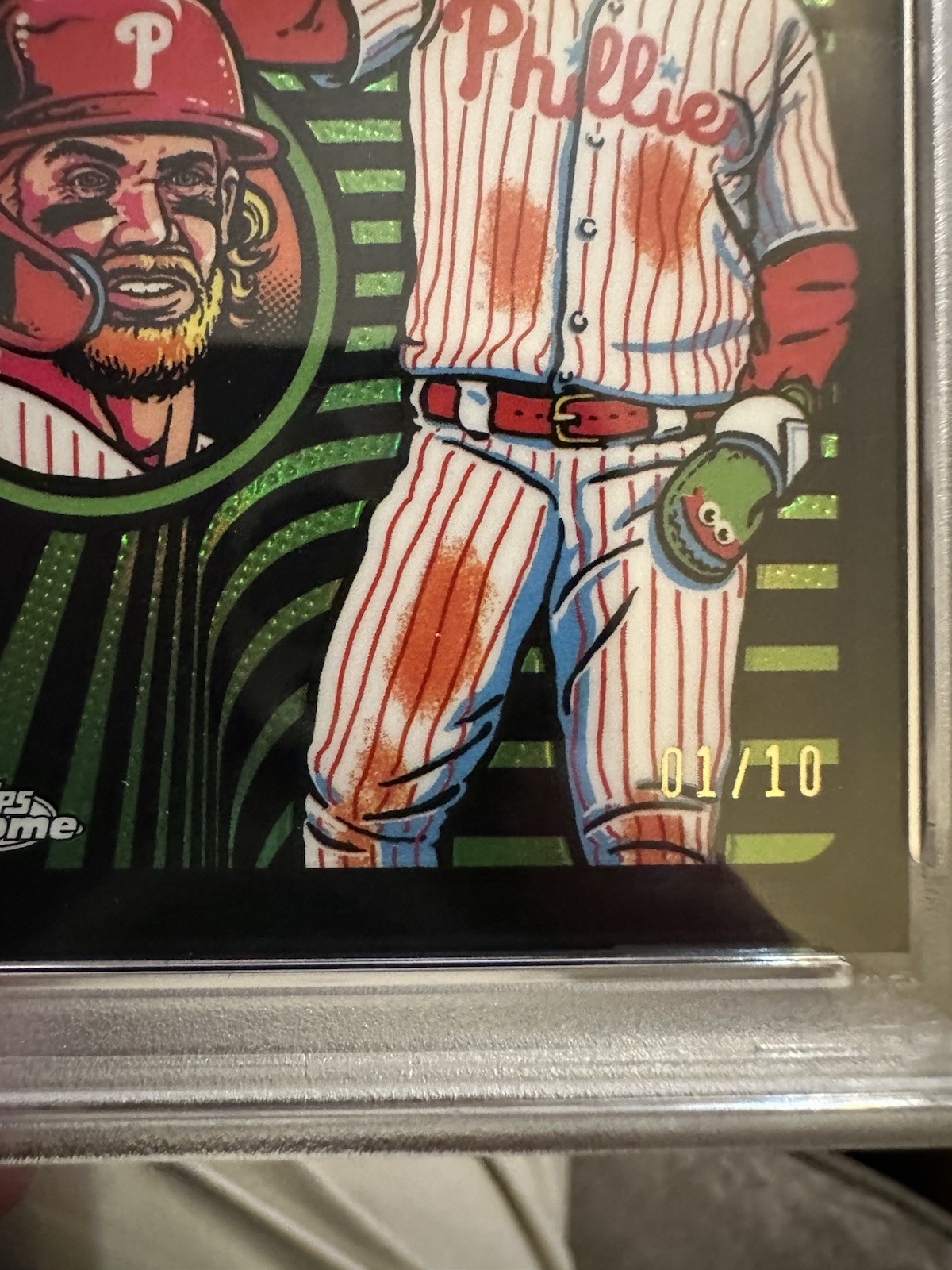 🔥Bryce Harper 1/10 Black Refr UV-7 2024 Topps Chrome Ultraviolet All-Stars PSA9 view 4