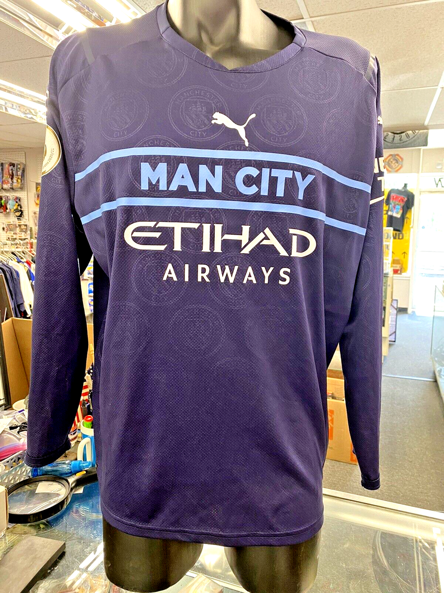 Soccer Jerseys Man City Third Kit Long Sleeve 2023-2024 Man City