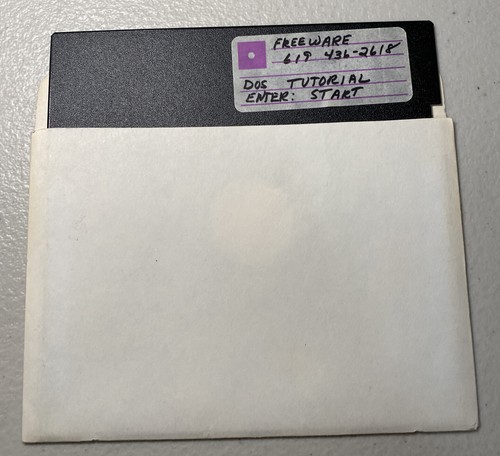 Vintage 1301 DOS Tutorial IBM Tandy 5.25” Freeware Unlimited