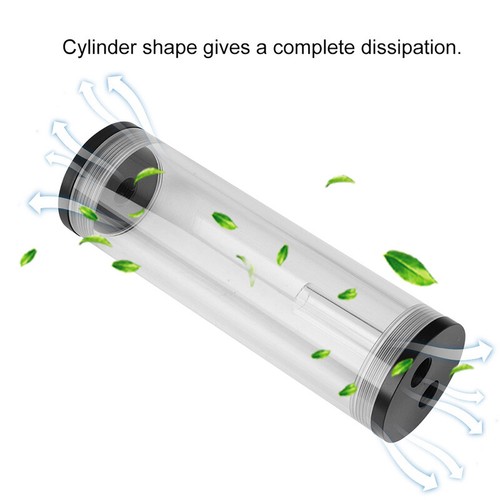 800L/H Computer Wasserkühlung Tank Zylinder Wassertank DC Pumpe Wasserkühlsystem - Afbeelding 3 van 7