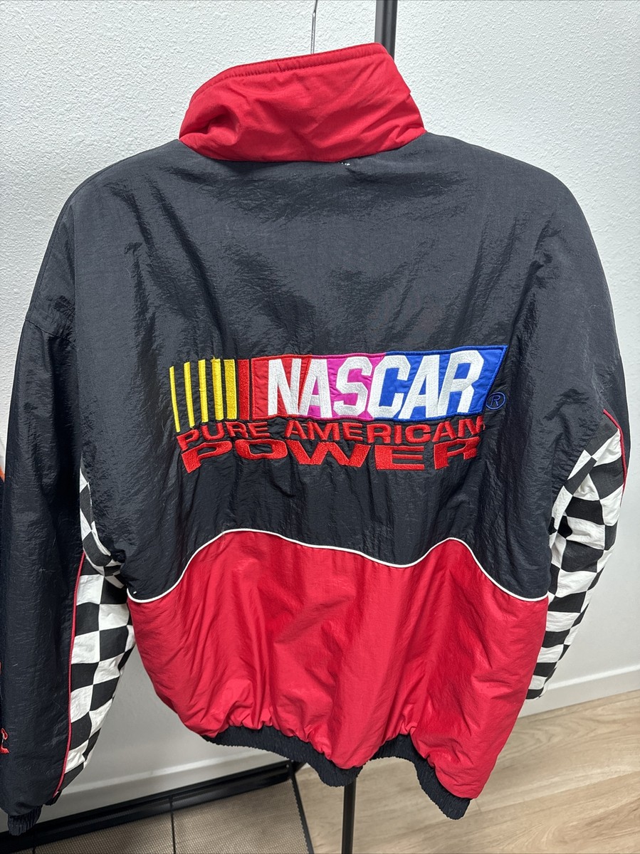 ジャケット・アウター 90s chase anthentics racing jacket usa Vtg 90s NASCAR Pure American Power Racing Chase Authentics