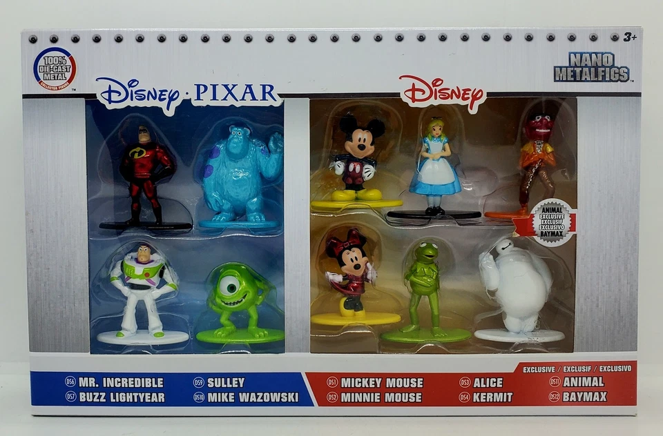 Novo em folha! Disney Pixar Pacote com 10 Exclusivos JADA TOYS Metal Fundido Perfeito! 🔥 - Imagem 3 de 4