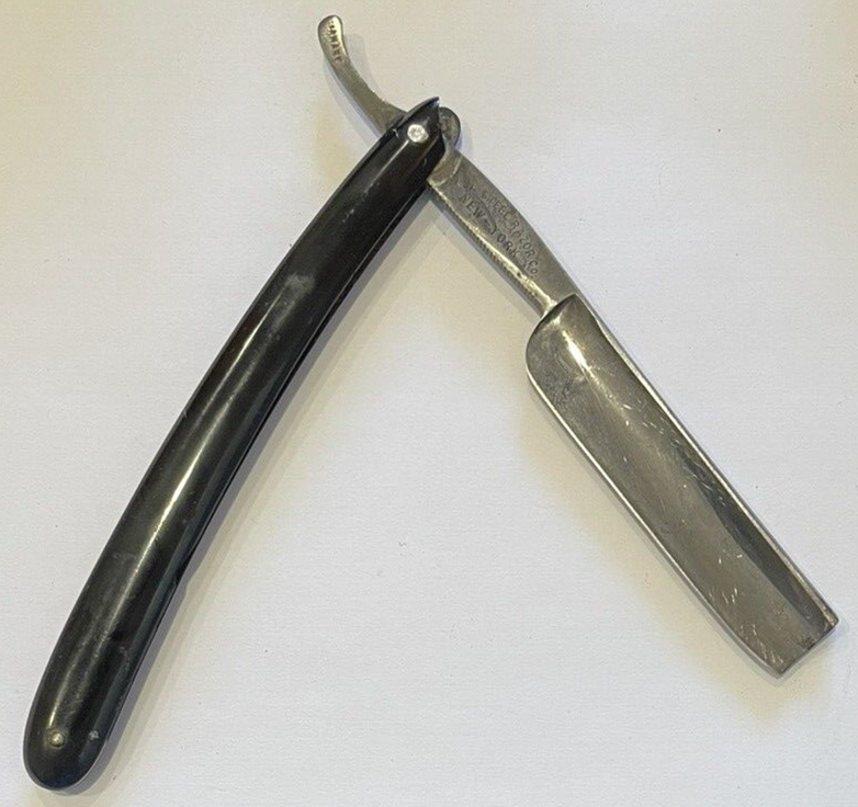 Vintage Straight Edge Razor Blue Steel Razor CO New York