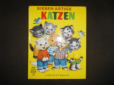 Ein DAXI BUCH Nr. 2 - Sieben artige Katzen - 5. Aufl. 1977 - guter Zustand