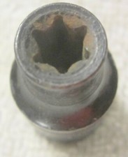 1 E8 GREAT NECK TORX STAR SOCKET,3/8" DRIVE tool,black oxide,impact VTG