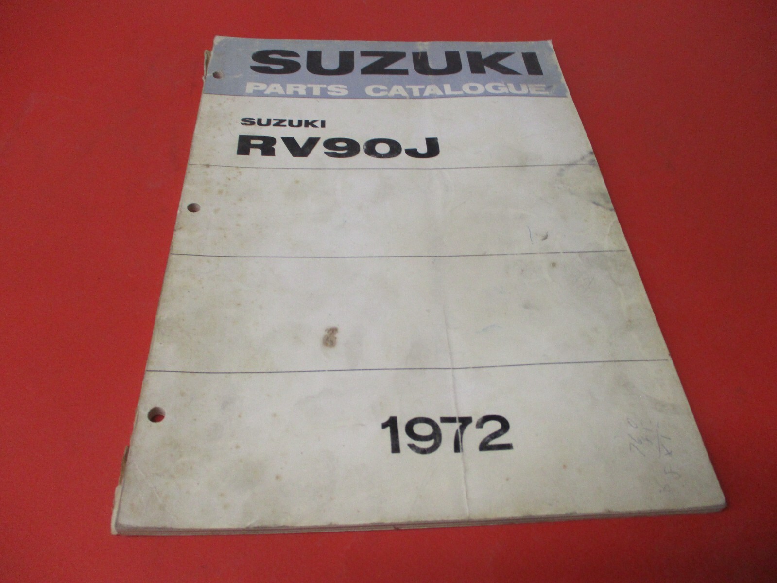 OEM ORIGINAL SUZUKI PARTS CATALOG MANUAL 1972 RV90 eBay